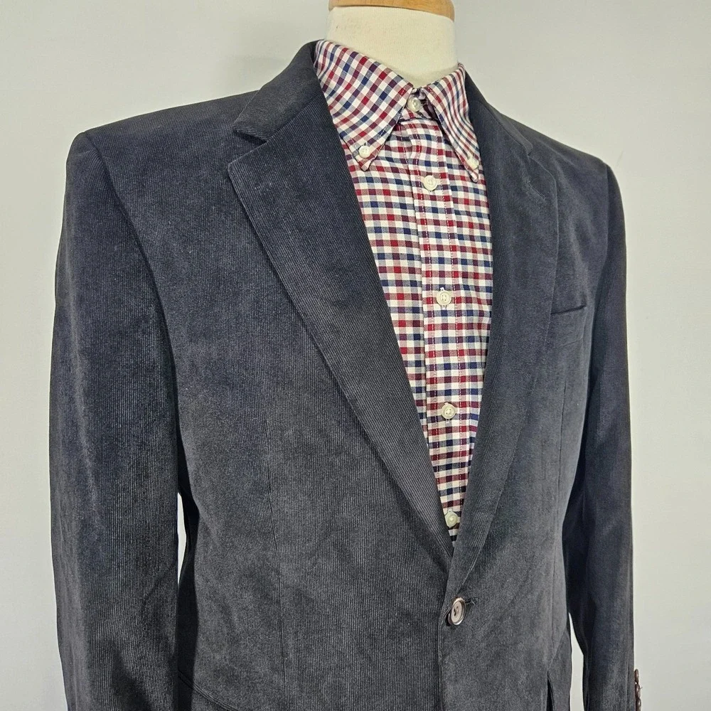 Lauren Ralph Lauren Men's Sport Coat Blazer‎ Two Button Corduroy Poly Blend 40R